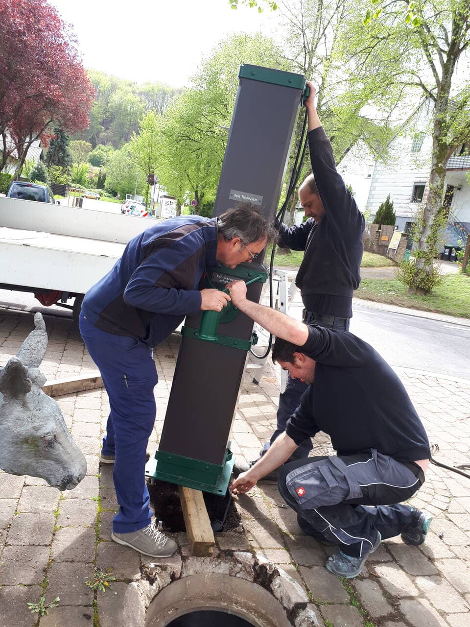 Sanierung der Brunnensäule in Oberwürzbach abgeschlossen