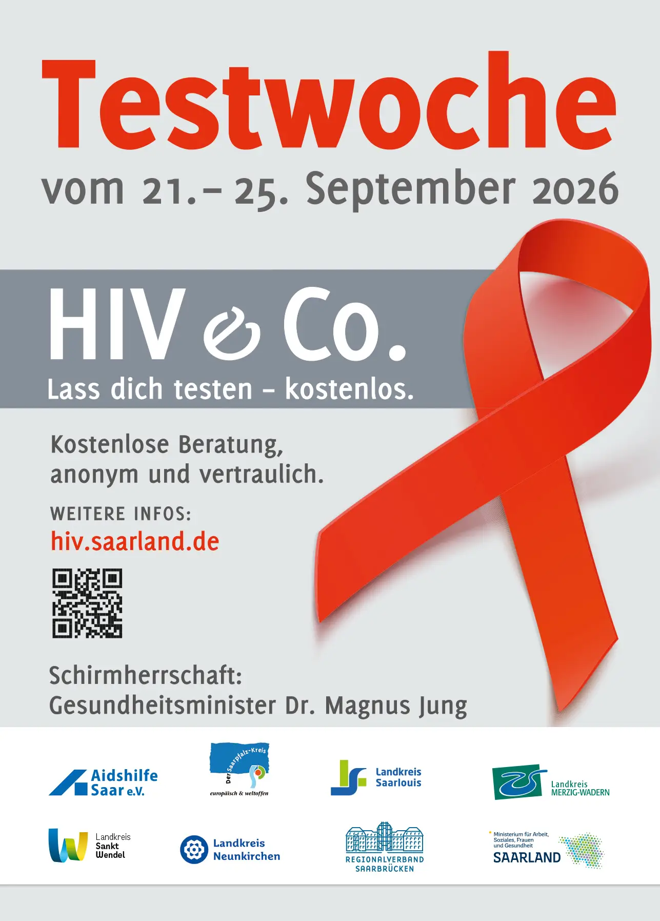 Testwoche „HIV & Co.“ im Gesundheitsamt Saarlouis