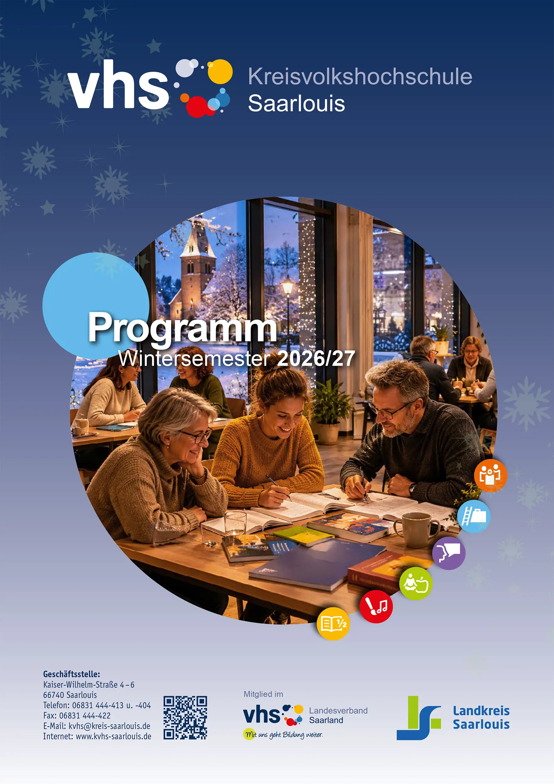 Programmvorstellung zum Semesterstart: Herbst- und Winterangebote der KVHS Saarlouis
